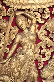 Laos, Luang Prabang (UNESCO Site), Temple Detail Laos, Luang Prabang (UNESCO Site), Temple Detail