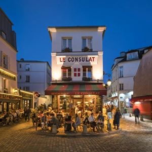 Le Consulat Restaurant, Montmartre, Paris, France Le Consulat Restaurant, Montmartre, Paris, France