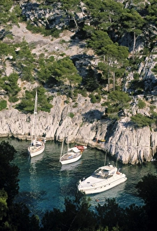 Mediterranean Sea Cliffs Prints: Les Calanques
