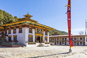 Lhodrak Kharchu monastery, Jakar, Bumthang District, Bhutan Lhodrak Kharchu monastery, Jakar, Bumthang District, Bhutan