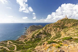 Lighthouse of Capo Sandalo, San Pietro Island, Sud Sardegna province, Sardinia, Italy Lighthouse of Capo Sandalo, San Pietro Island, Sud Sardegna province, Sardinia, Italy