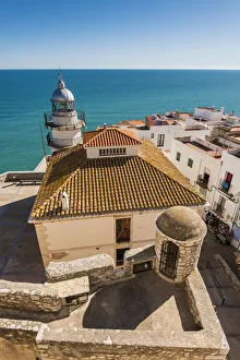 Lighthouse, Peniscola, Comunidad Valenciana, Spain Lighthouse, Peniscola, Comunidad Valenciana, Spain