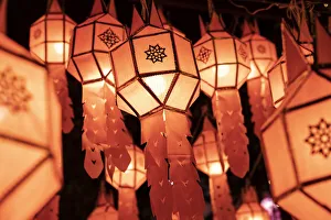 Lights at Loi Krathong festival, Chiang Mai, Northern Thailand, Thailand Lights at Loi Krathong festival, Chiang Mai, Northern Thailand, Thailand