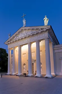 Prints of Lithuania, Vilnius, Cathedral Map Prints: Lithuania, Vilnius: Cathedral Print