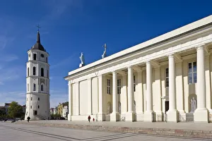 Lithuania, Vilnius, Cathedral and Belfry Tower Lithuania, Vilnius, Cathedral and Belfry Tower
