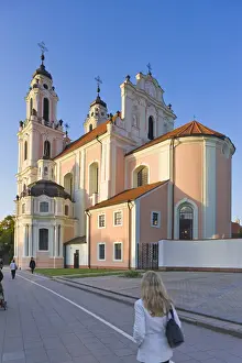 Prints of Lithuania, Vilnius, St Catherines Church and the Benedictine Nunnery Vilnius Prints: Vilnius, Lithuania: St Catherines Church and Benedictine Nunnery Print