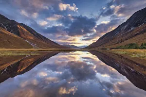 Loch Etive Reflections at Sunset, Argyll & Bute, Scotland Loch Etive Reflections at Sunset, Argyll & Bute, Scotland