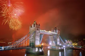 Tower Bridge Print, London Night View