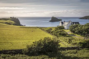 Lonely farm in the north of the Trotternish Peninsula, Isle of Skye, Highlands, Scotland Lonely farm in the north of the Trotternish Peninsula, Isle of Skye, Highlands, Scotland