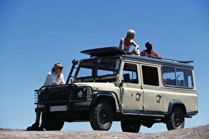 Looking out from a game-viewing vehicle on a safari holiday Looking out from a game-viewing vehicle on a safari holiday