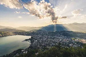 Lugano, lake Lugano, Ticino canton, Switzerland Lugano, lake Lugano, Ticino canton, Switzerland