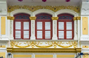 Malaysia, Penang, Georgetown, Shuttered Windows Malaysia, Penang, Georgetown, Shuttered Windows