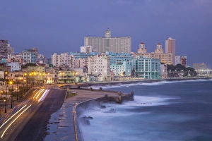 The Malecon looking towards Vedado, Havana, Cuba The Malecon looking towards Vedado, Havana, Cuba