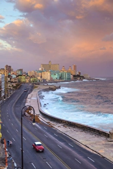 The Malecon looking towards Vedado, Havana, Cuba The Malecon looking towards Vedado, Havana, Cuba