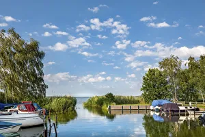 Marina, Balm, Achterwasser, Usedom island, Mecklenburg-Western Pomerania, Germany Marina, Balm, Achterwasser, Usedom island, Mecklenburg-Western Pomerania, Germany