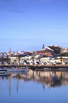 Marina and City of Lagos, Lagos, Western Algarve, Algarve, Portugal, Europe Marina and City of Lagos, Lagos, Western Algarve, Algarve, Portugal, Europe