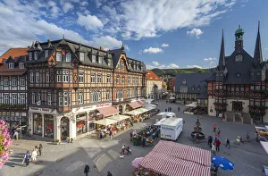 Saxony Anhalt Architecture Prints: Marker Square and Guild Hall, Wernigerode, Harz Mountains, Saxony-Anhalt, Germany