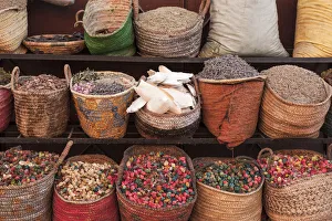 Marrakech, Morocco. Spices on sale in the suk Marrakech, Morocco. Spices on sale in the suk