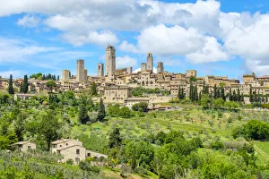 Medieval tower houses in the Historic Centre of San Gimignano, UNESCO World Heritage Site Medieval tower houses in the Historic Centre of San Gimignano, UNESCO World Heritage Site
