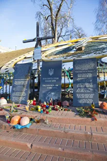 Memorial tothose killed during the 2013/2014 Euromaidan demonstrations Memorial tothose killed during the 2013/2014 Euromaidan demonstrations