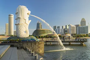 Merlion Statue, Esplanade-Theatres of the Bay, Singapore City, Singapore Merlion Statue, Esplanade-Theatres of the Bay, Singapore City, Singapore