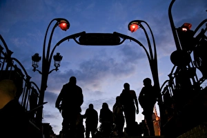 Metro entrance, Montmartre, Paris, France Metro entrance, Montmartre, Paris, France
