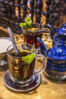 Mint tea, Khan el-Khalili souk, Cairo, Egypt Mint tea, Khan el-Khalili souk, Cairo, Egypt