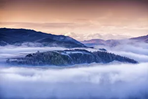 Mist Around Grand Fell, Lake District National Park, Cumbria, England Mist Around Grand Fell, Lake District National Park, Cumbria, England