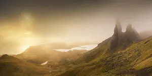 Misty Sunrise at Old Man of Storr, Isle of Skye, Highland Region, Scotland Misty Sunrise at Old Man of Storr, Isle of Skye, Highland Region, Scotland