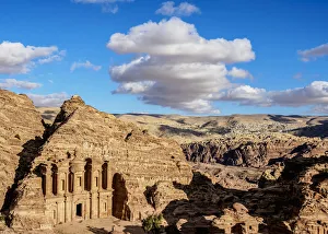 Elevated View Print of The Monastery at Petra