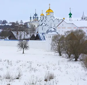 Eastern European Monasteries Prints: Monastery of Intercession of the Holy Virgin, Suzdal, Vladimir region, Russia