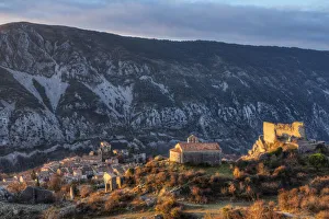 Morning view at Greolieres, Alpes-Maritimes, Provence-Alpes-Cote d'Azur, France Morning view at Greolieres, Alpes-Maritimes, Provence-Alpes-Cote d'Azur, France