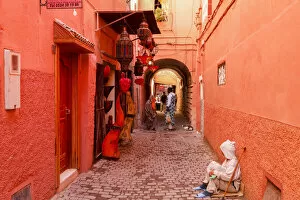 Medina of Marrakesh Collection: Morocco, High Atlas, Marrakech, Imperial city, medina listed as World Heritage by UNESCO