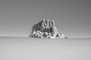 Mount Averau appears during the ascent to Alpe Fedare in Dolomiti on a cold winter Mount Averau appears during the ascent to Alpe Fedare in Dolomiti on a cold winter