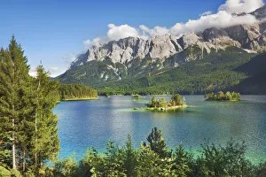 Upper Bavaria Nature Photos Prints: Mountain impression at Eibsee - Germany, Bavaria, Upper Bavaria, Garmisch-Partenkirchen