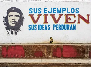 Mural Painting with Che Guevara, Antonio Maceo Street, Baracoa, Guantanamo Province, Cuba Mural Painting with Che Guevara, Antonio Maceo Street, Baracoa, Guantanamo Province, Cuba