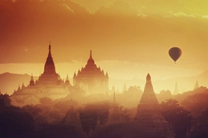 Myanmar (Burma), Temples of Bagan (Unesco world Heritage Site), Ananda temple Myanmar (Burma), Temples of Bagan (Unesco world Heritage Site), Ananda temple