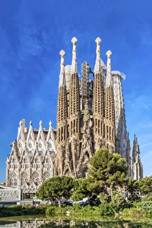 Nativity facade, Sagrada Familia basilica church, Barcelona, Catalonia, Spain Nativity facade, Sagrada Familia basilica church, Barcelona, Catalonia, Spain