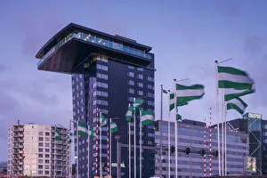Netherlands, Rotterdam, Mainport Hotel, dawn Netherlands, Rotterdam, Mainport Hotel, dawn