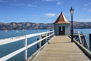 New Zealand, South Island, Akaroa town New Zealand, South Island, Akaroa town
