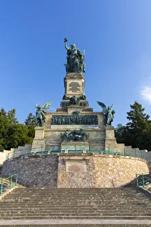Niederwalddenkmal monument, Rudesheim, Rhineland-Palatinate, Germany Niederwalddenkmal monument, Rudesheim, Rhineland-Palatinate, Germany