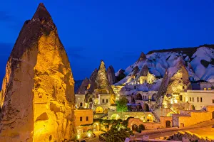 Night view of Goreme, Cappadocia, Turkey Night view of Goreme, Cappadocia, Turkey
