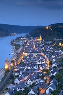 Oberwesel at dusk, Rhineland-Palatinate, Germany Oberwesel at dusk, Rhineland-Palatinate, Germany