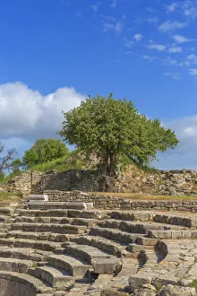 Odeon, ruins of ancient Troy, Canakkale Province, Turkey Odeon, ruins of ancient Troy, Canakkale Province, Turkey