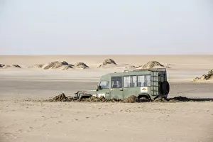Offroad on the Namib desert dunes, Namibia, Africa Offroad on the Namib desert dunes, Namibia, Africa