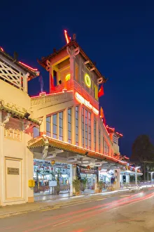 Old Market at dusk, Can Tho, Mekong Delta, Vietnam Old Market at dusk, Can Tho, Mekong Delta, Vietnam