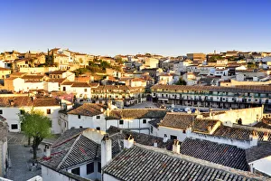 The old town of Chinchon with the 15-17th century Plaza Mayor in the evening The old town of Chinchon with the 15-17th century Plaza Mayor in the evening