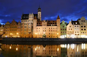 The Old Town and the Motlawa river in Gdansk. Poland The Old Town and the Motlawa river in Gdansk. Poland
