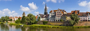 Old Town Ulm & The River Danube, Ulm, Baden-Wurttemberg, Germany Old Town Ulm & The River Danube, Ulm, Baden-Wurttemberg, Germany