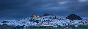 Olvera at Dusk Print, Andalusia, Spain